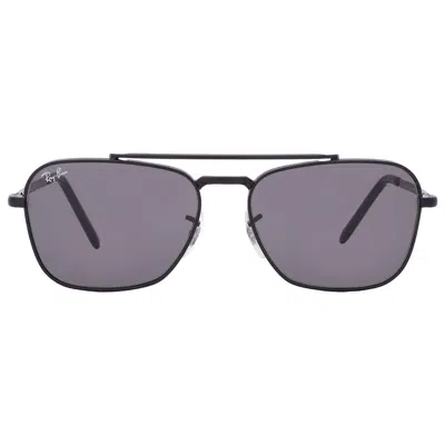 Ray Ban New Caravan Dark Gray Square Unisex Sunglasses Rb3636 002/b1 55 In Black