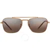 Ray Ban New Caravan Polarized Clear Gradient Dark Brown Rectangular Unisex Sunglasses Rb3636 9196g5  In Brown / Dark / Gold
