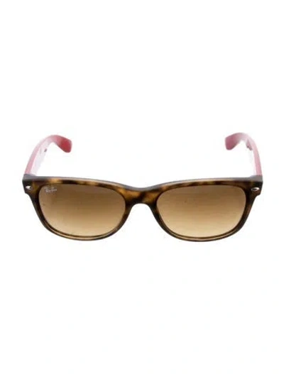 Pre-owned Ray Ban New Classic Wayfarer Sunglasses In Brown