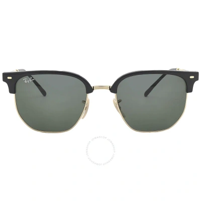 Ray Ban New Clubmaster Green Unisex Sunglasses Rb4416 601/31 53 In Black / Green