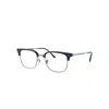 Ray Ban New Clubmaster Optics Eyeglasses Gunmetal Frame Demo Lens Lenses Polarized 53-20 In Gunmetal