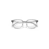 Ray Ban New Clubmaster Optics Eyeglasses Gunmetal Frame Clear Lenses Polarized 53-20 In Gray
