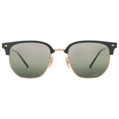Ray Ban New Clubmaster Polarized Green Mirrored Unisex Sunglasses Rb4416 6655g4 53