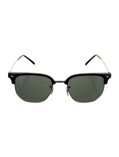 Pre-owned Ray Ban New Clubmaster Wayfarer Sunglasses In Black/gold