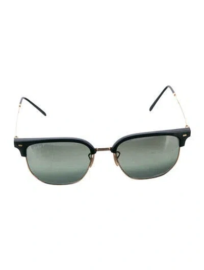Pre-owned Ray Ban New Clubmaster Wayfarer Sunglasses In Gold/green