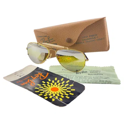 Pre-owned Ray Ban New  Deep Freeze 12k Gold Kalichrome Collectors Item Usa Sunglasses In Brown