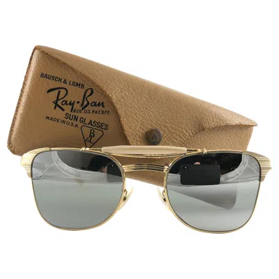 Pre-owned Ray Ban New  Deep Freeze Signet 12k Gold Collectors Item Usa Sunglasses In Brown