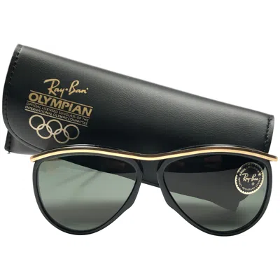 Pre-owned Ray Ban New  Olympics Series Black & Gold G15 Lenses 1992 B&l Usa 80's Sunglasses