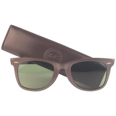 Pre-owned Ray Ban New  Wayfarer 1960's Mid Century Pearl Grey Rb3 Lenses B&l Usa Sunglasses In Gray