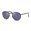 Ray Ban New Round 3637 Sunglasses In Black