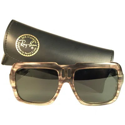 Pre-owned Ray Ban New Vintage  B&l Magellan G15 Grey Lenses 1970's Sunglasses Usa In Gray