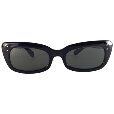 Pre-owned Ray Ban New Vintage  Chase 1960's Mid Century G15 Lenses Usa Sunglasses In Black