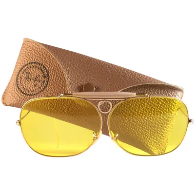Pre-owned Ray Ban New Vintage  Decot 10 K Gold 62mm Kalichrome Lenses 1970's B&l Sunglasses In Brown