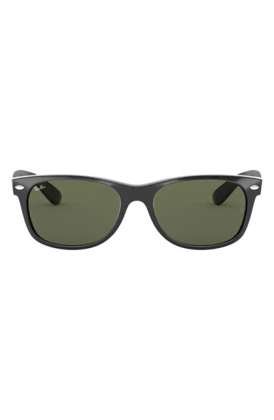 Ray Ban New Wayfarer 55mm Rectangular Sunglasses In Black