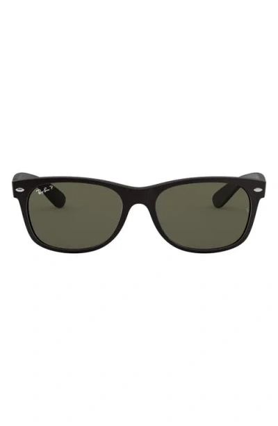 Ray Ban Ray-ban New Wayfarer 55mm Rectangular Sunglasses In Black/green