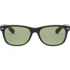 Ray Ban Ray-ban New Wayfarer 55mm Rectangular Sunglasses In Black/green