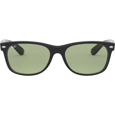 Ray Ban Ray-ban New Wayfarer 55mm Rectangular Sunglasses In Black/green