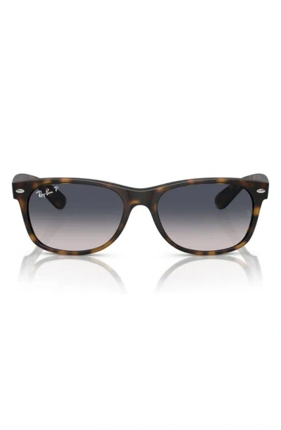 Ray Ban New Wayfarer 58mm Polarized Square Sunglasses In Brown