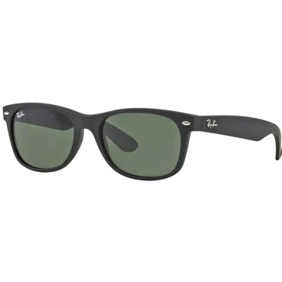 Ray Ban New Wayfarer Classic Black Square Nylon Green Sunglasses Rb2132 622 55-18