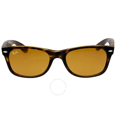 Ray Ban New Wayfarer Classic Brown Classic B-15 Square Men's Sunglasses Rb2132 710 52