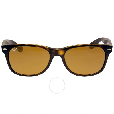 Ray Ban New Wayfarer Classic Brown Unisex Sunglasses Rb2132 710 55 In Brown / Tortoise