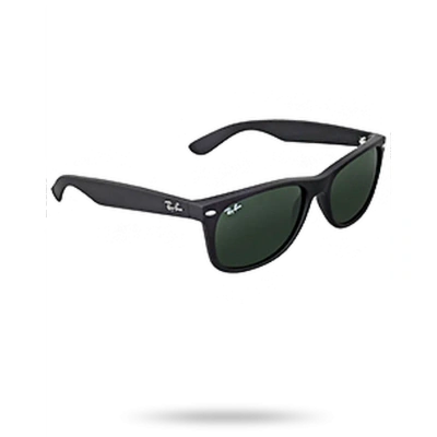 Ray Ban New Wayfarer Classic Green Unisex Sunglasses Rb2132 622 58 In Black / Green
