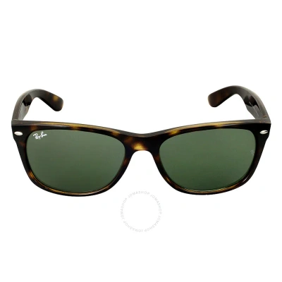 Ray Ban New Wayfarer Classic Green Unisex Sunglasses Rb2132 902 52 In Tortoise / Green