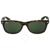 Ray Ban New Wayfarer Classic Green Unisex Sunglasses Rb2132 902 58 In Green