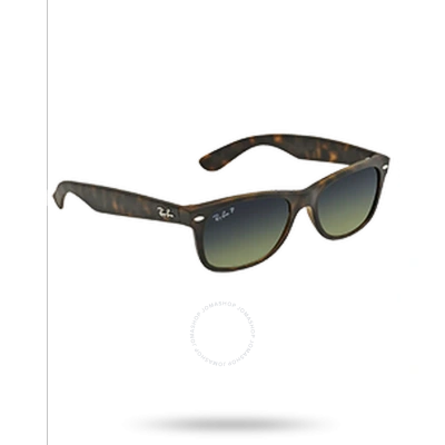 Ray Ban New Wayfarer Classic Polarized Blue /green Gradrient Unisex Sunglasses Rb2132 894/76 52 In Blue / Green