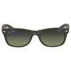 Ray Ban New Wayfarer Classic Polarized Blue /green Gradrient Unisex Sunglasses Rb2132 894/76 52 In Brown