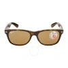 Ray Ban Open Box -  New Wayfarer Classic Polarized Brown Unisex Sunglasses Rb2132 902/57 55 In Brown / Tortoise