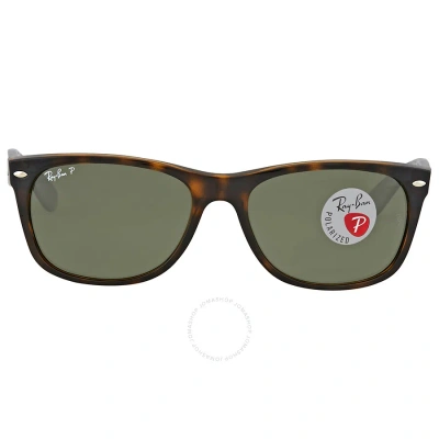Ray Ban New Wayfarer Classic Polarized Green Unisex Sunglasses Rb2132 902/58 58 In Polarized Green Classic