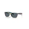 Ray Ban New Wayfarer Classic Sonnenbrillen Blau / Blaues Tarnmuster Fassung Blau Glas 55-18 In Blau &#47 Blaues Tarnmuster