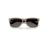 Ray Ban New Wayfarer Classic Sonnenbrillen Schwarz / Grünes Tarnmuster Fassung Grau Glas 55-18 In Black&#47green Camuflage