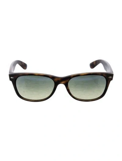 Pre-owned Ray Ban New Wayfarer Classic Wayfarer Sunglasses In Brown