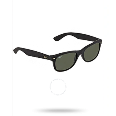 Ray Ban New Wayfarer Color Mix Green Classic G-15 Unisex Sunglasses Rb2132 646231 55 In Black / Green