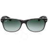 Ray Ban New Wayfarer Color Mix Grey Gradient Unisex Sunglasses Rb2132 614371 55 In Grey Gradient