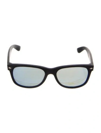 Pre-owned Ray Ban New Wayfarer Flash Lenses Wayfarer Sunglasses In Black