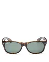 Ray Ban Rb2132 New Wayfarer 55mm Sunglasses In Tortoise/dark Green Polarized
