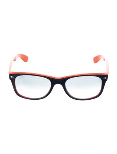 Pre-owned Ray Ban New Wayfarer Square Sunglasses In Blue