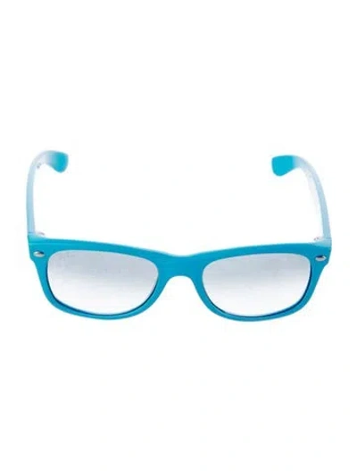 Pre-owned Ray Ban New Wayfarer Sunglasses In Blue