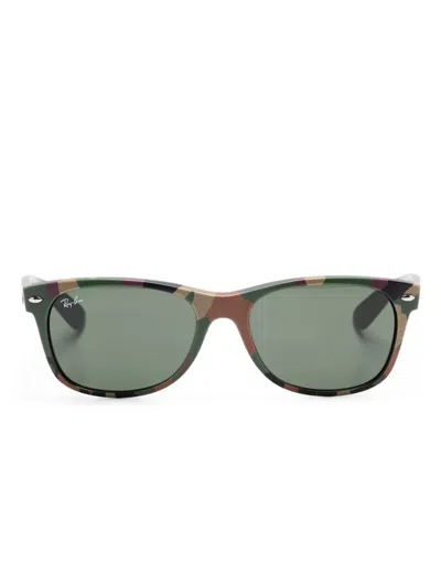 Ray Ban New Wayfarer Sunglasses In Green