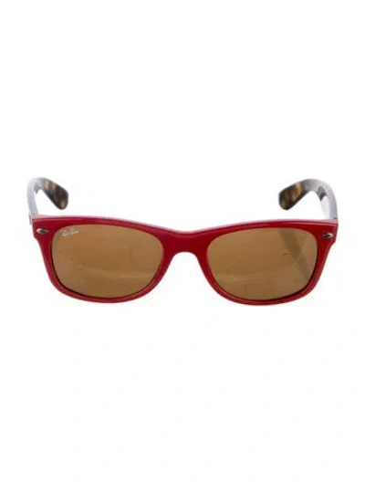 Pre-owned Ray Ban New Wayfarer Wayfarer Sunglasses In Brown