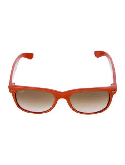 Pre-owned Ray Ban New Wayfarer Wayfarer Sunglasses In Orange
