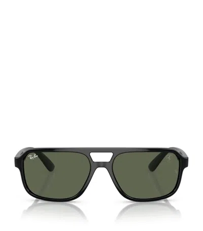 Ray Ban Nylon Rb4414m Scuderia Ferrari Collection Sunglasses In Black