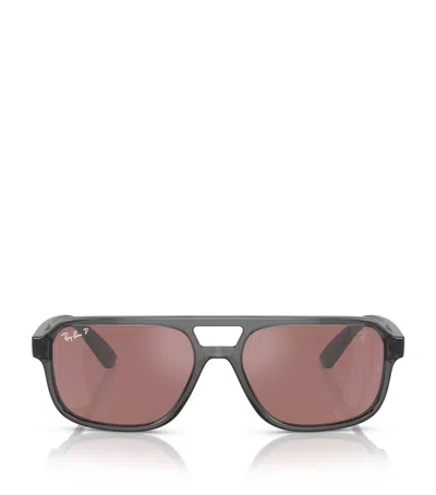 Ray Ban Nylon Rb4414m Scuderia Ferrari Collection Sunglasses In Green