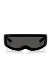 Ray Ban Nylon Ultra Wrap 001 Next Generation Sunglasses In Black