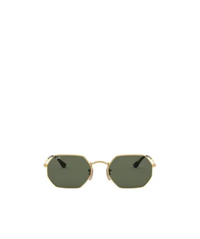 Ray Ban Octagonal Classic Sunglasses In Green