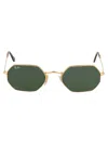 Ray Ban Octagonal Metal Sunglasses In 001 Gold
