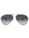 Ray Ban Old Aviator Gradient Sunglasses In Gray